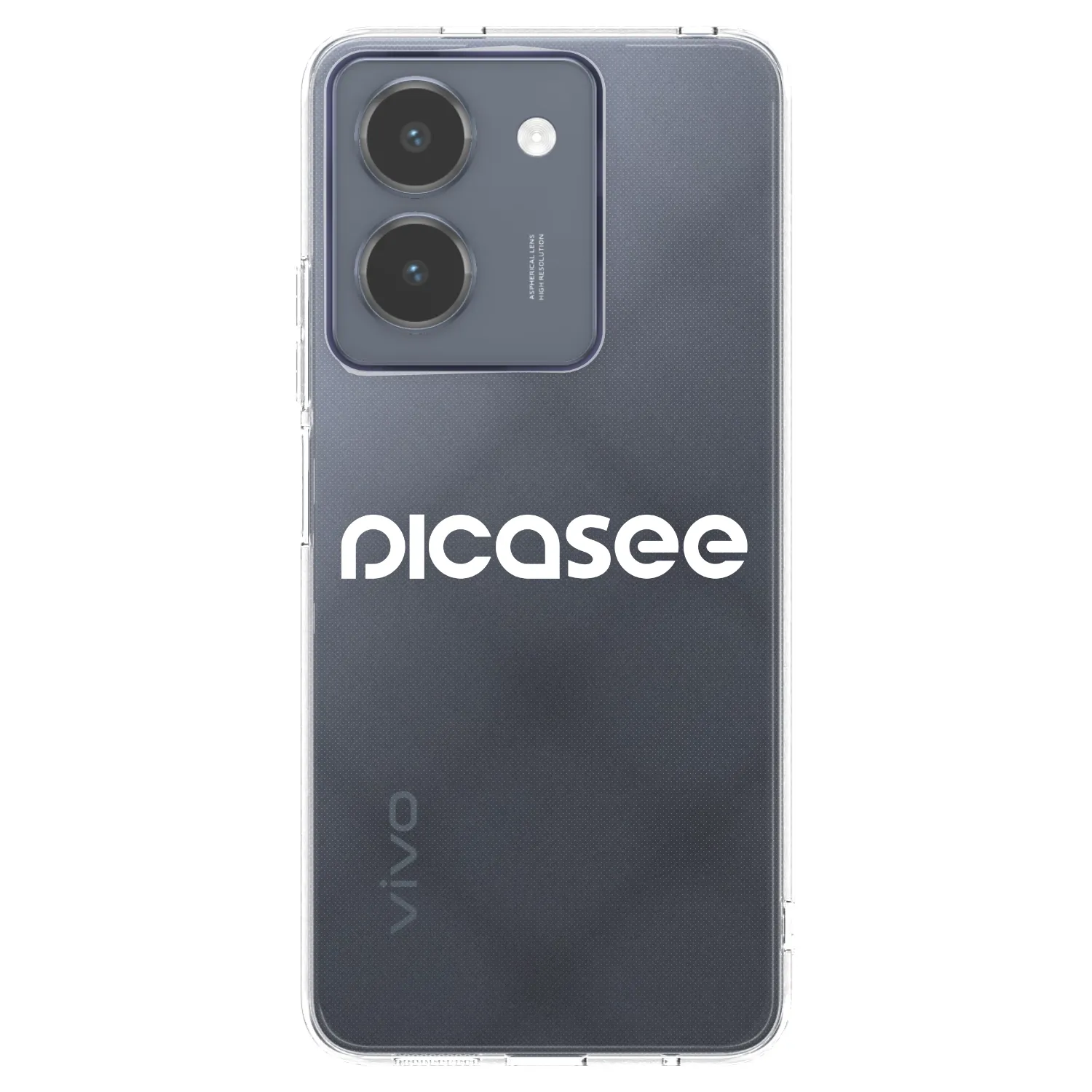 Picasee silikonový průhledný obal pro Vivo Y36 4G - Picasee - new logo - white