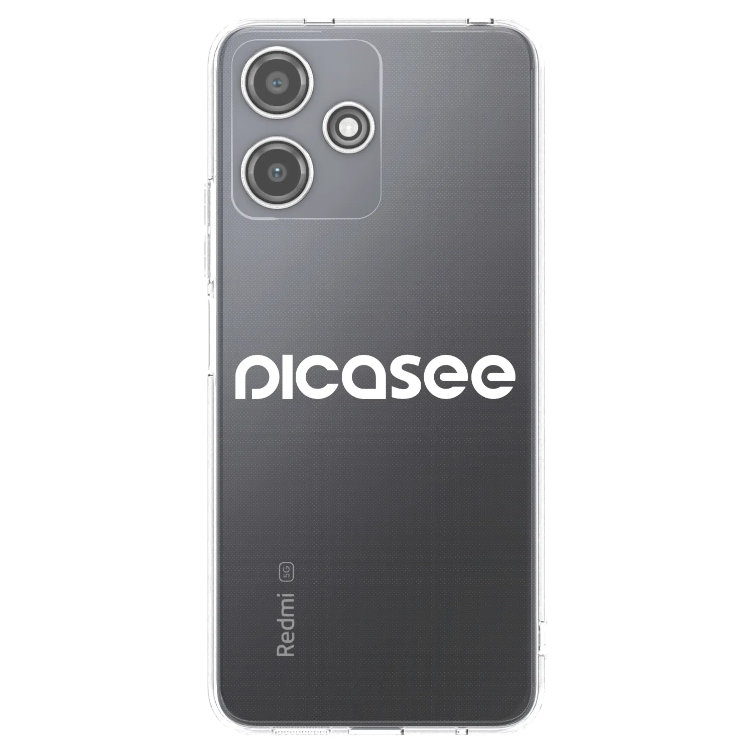 Picasee silikonový průhledný obal pro Xiaomi Redmi 12 5G - Picasee - new logo - white