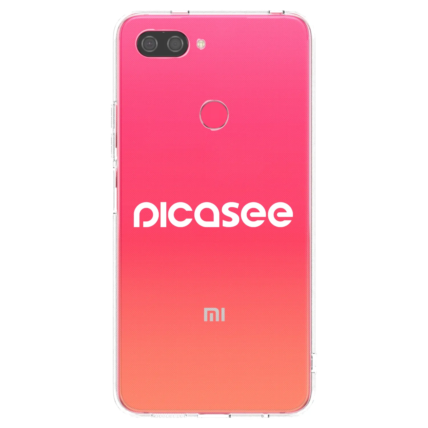 Picasee silikonový průhledný obal pro Xiaomi Mi 8 Lite - Picasee - new logo - white