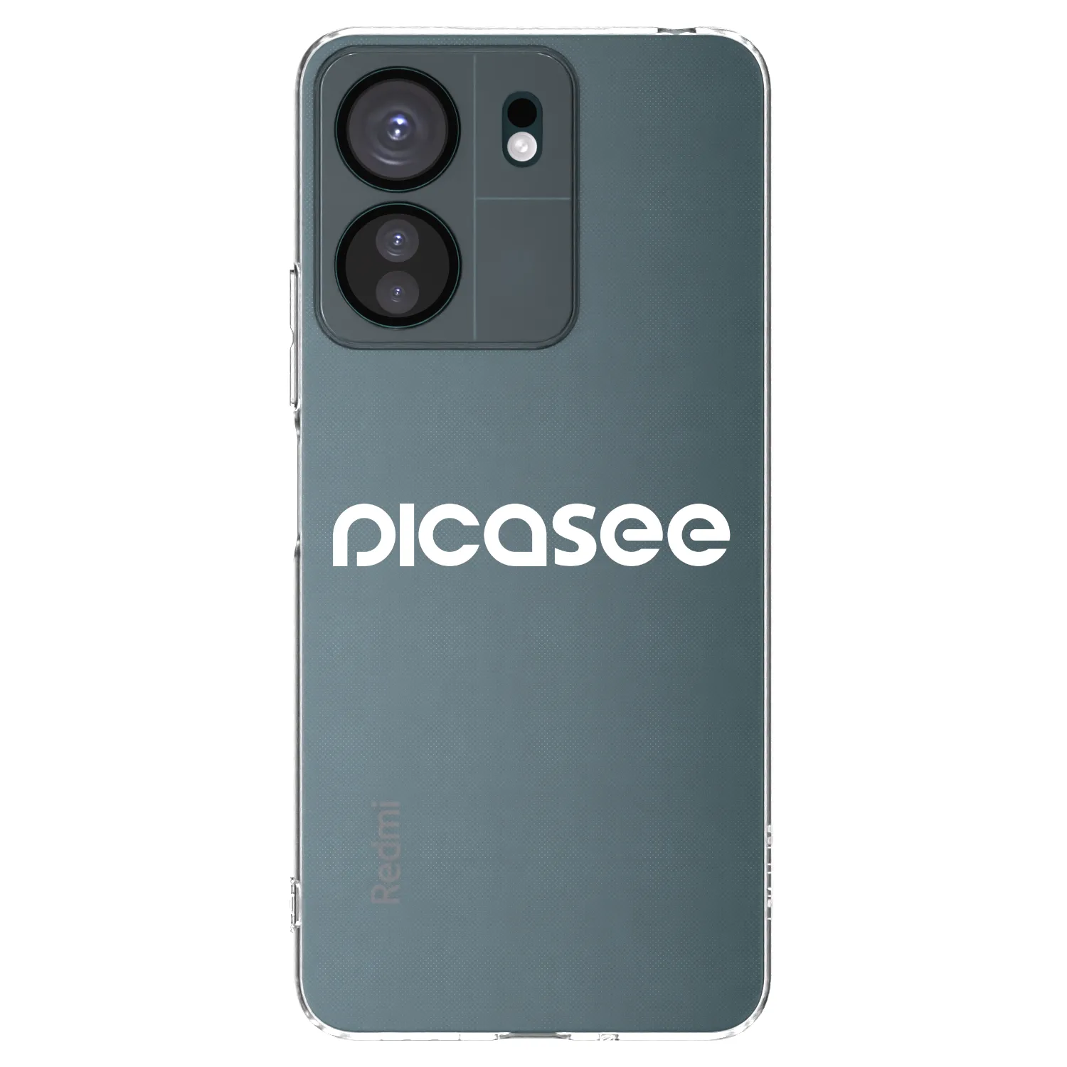 Picasee silikonový průhledný obal pro Xiaomi Redmi 13C 4G - Picasee - new logo - white