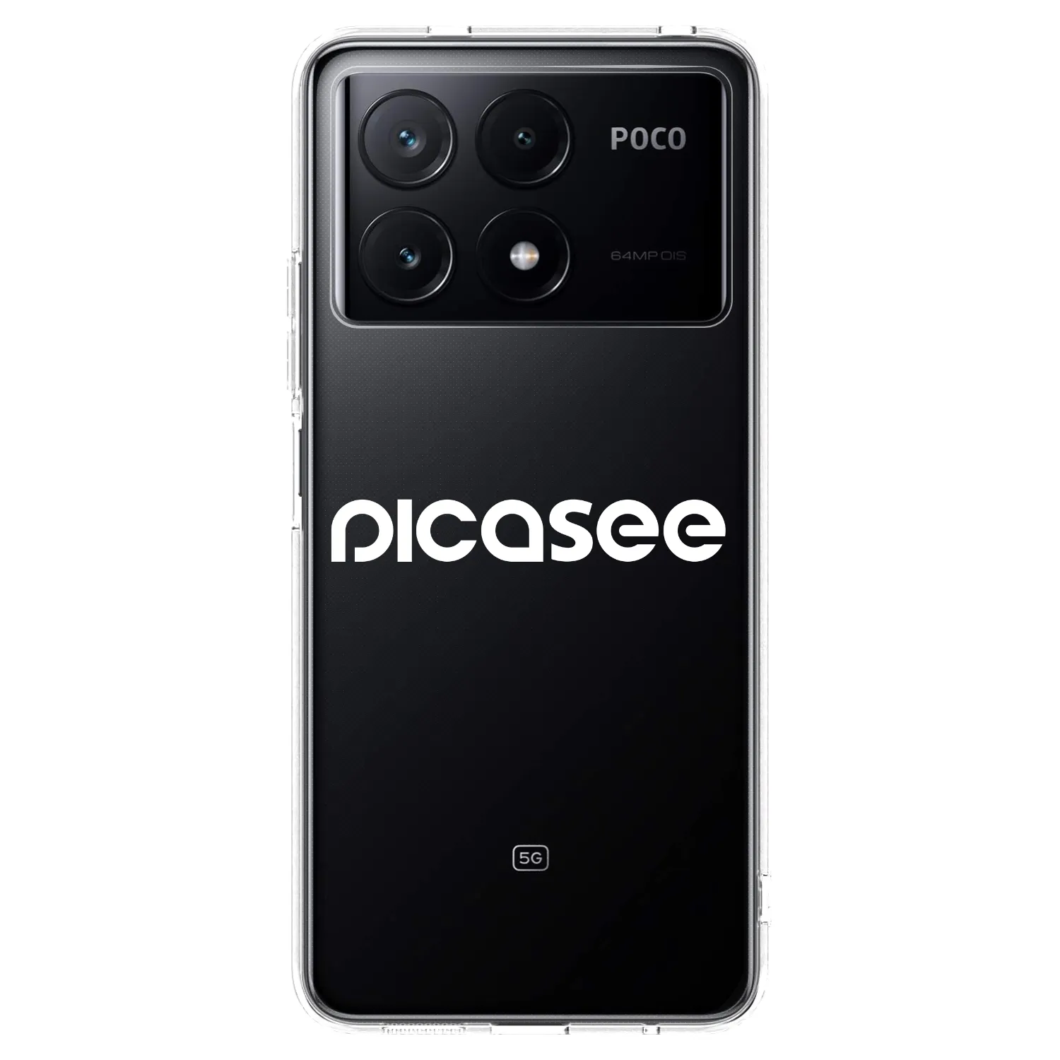 Picasee silikonový průhledný obal pro Xiaomi Poco X6 Pro - Picasee - new logo - white
