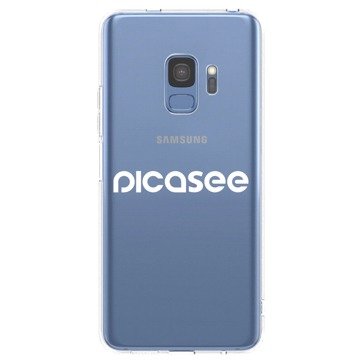 Picasee silikonový průhledný obal pro Samsung Galaxy S9 G960F - Picasee - new logo - white