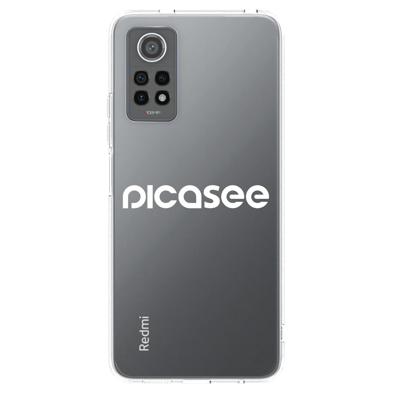 Picasee silikonový průhledný obal pro Xiaomi Redmi Note 12 Pro 4G - Picasee - new logo - white