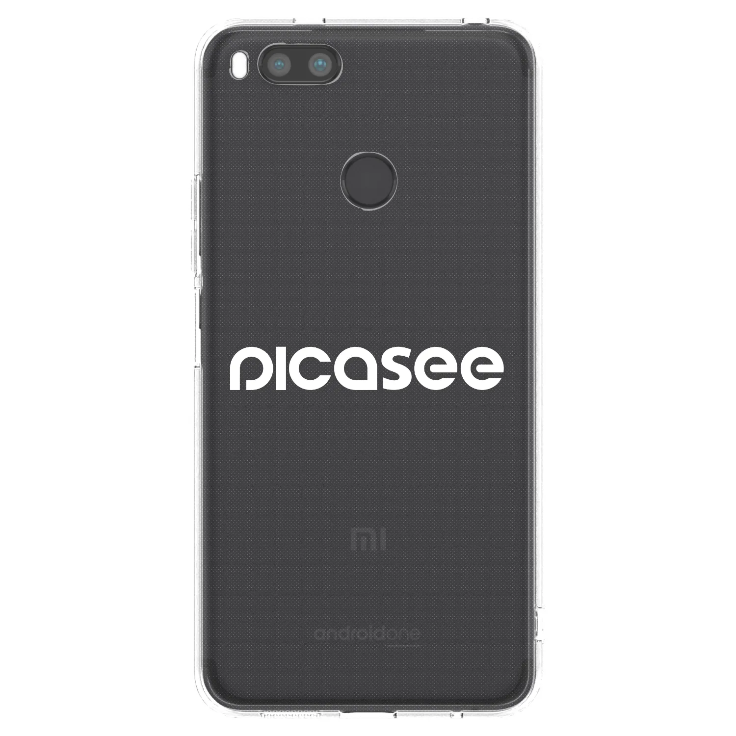 Picasee silikonový průhledný obal pro Xiaomi Mi A1 Global - Picasee - new logo - white