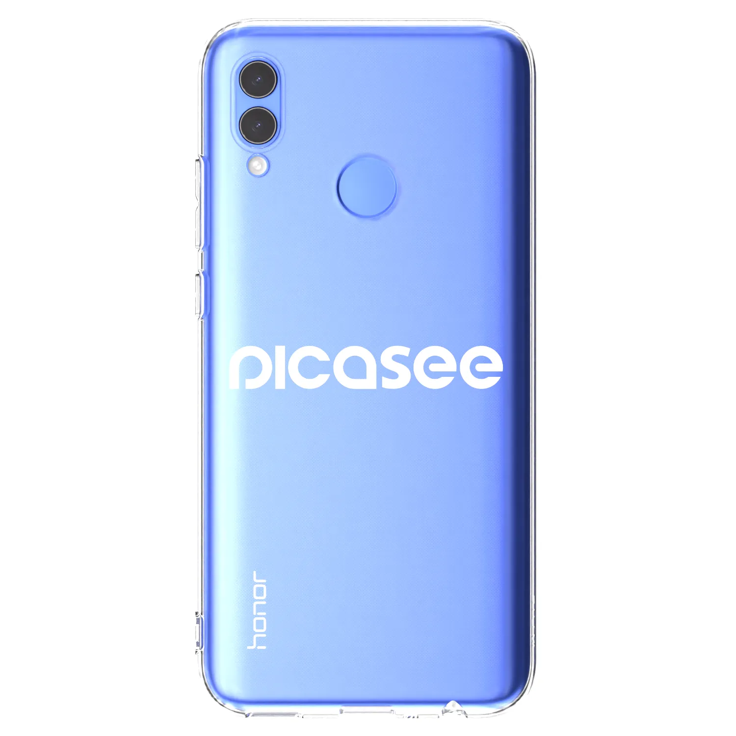 Picasee silikonový průhledný obal pro Huawei P Smart 2019 - Picasee - new logo - white