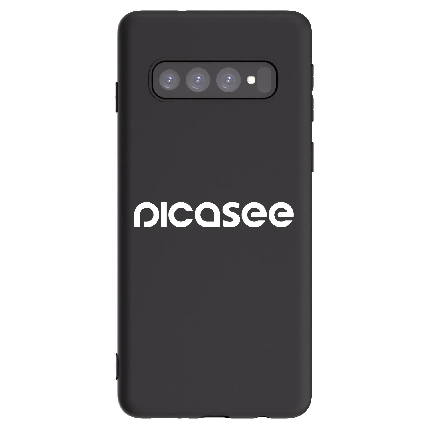Picasee silikonový černý obal pro Samsung Galaxy S10 G973 - Picasee - new logo - white
