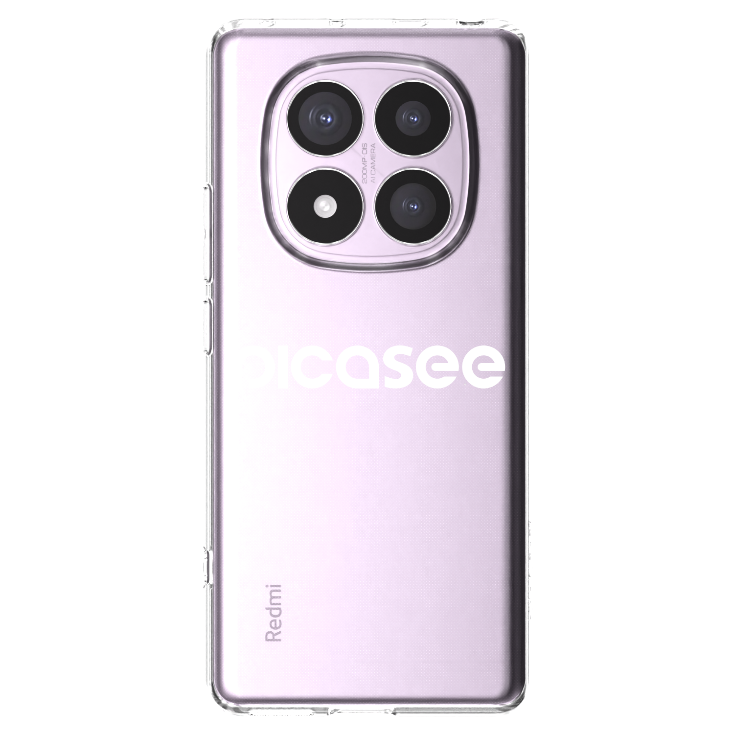 Picasee silikonový průhledný obal pro Xiaomi Redmi Note 14 Pro 4G - Picasee - new logo - white