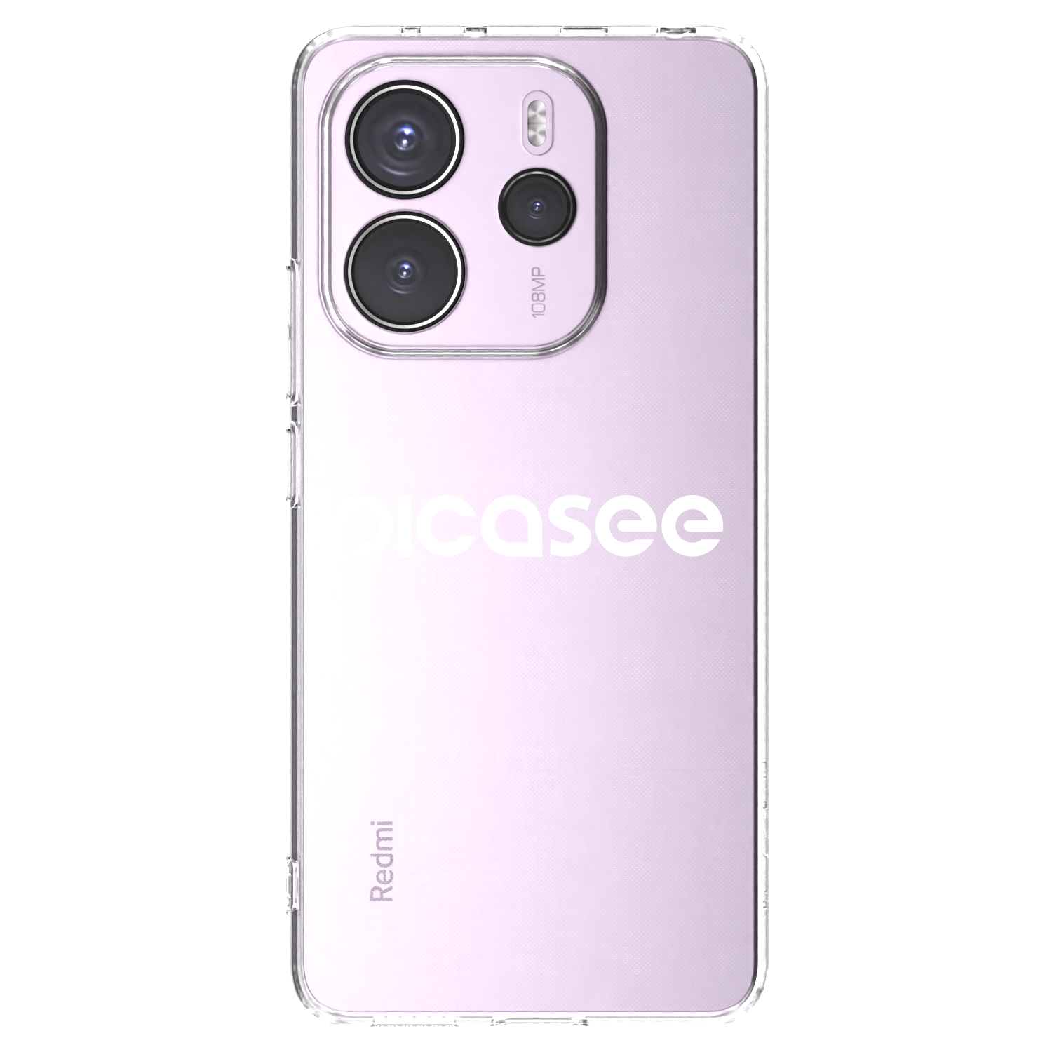 Picasee silikonový průhledný obal pro Xiaomi Redmi Note 14 4G - Picasee - new logo - white