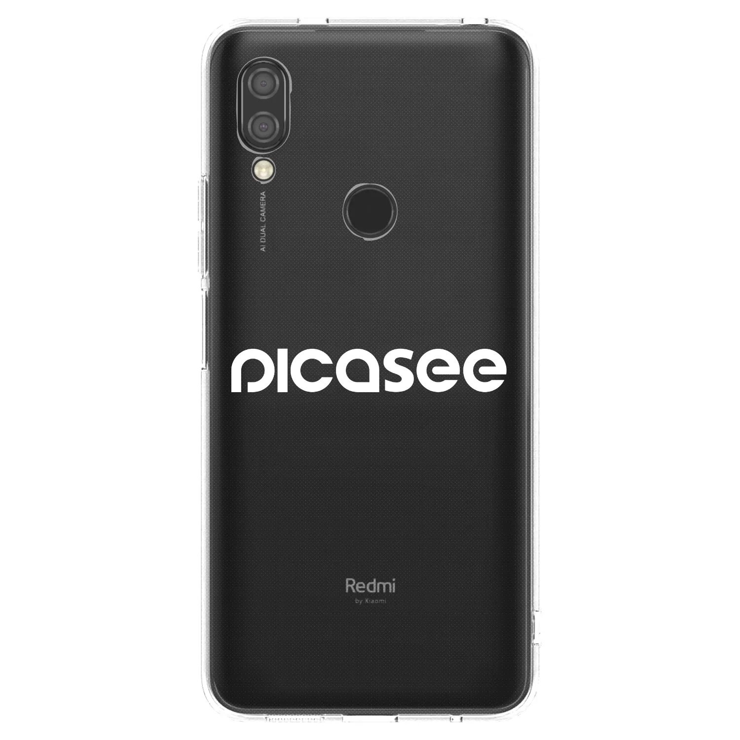 Picasee silikonový průhledný obal pro Xiaomi Redmi 7 - Picasee - new logo - white