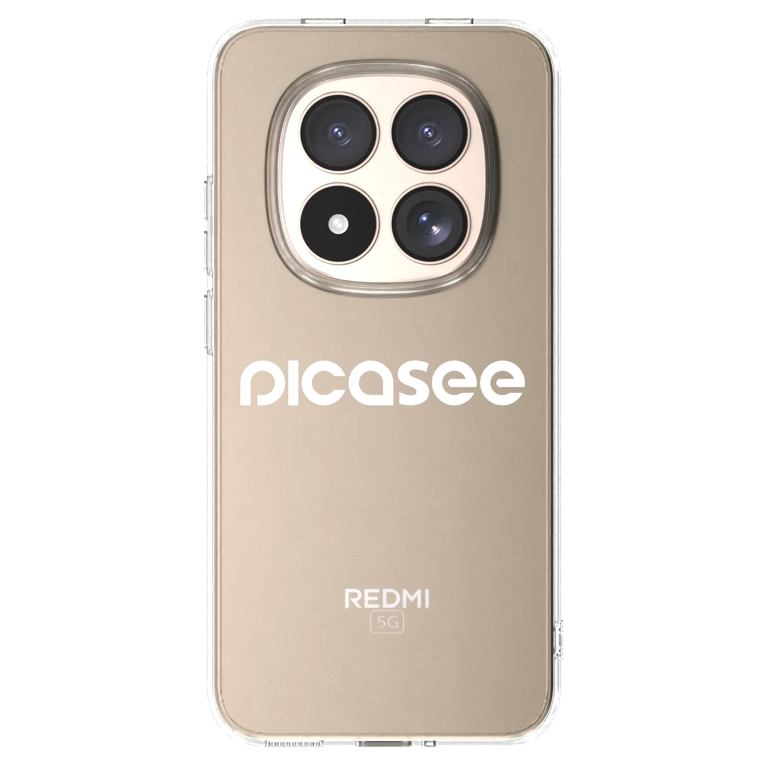 Picasee silikonový průhledný obal pro Xiaomi Redmi Note 15 Pro 4G - Picasee - new logo - white
