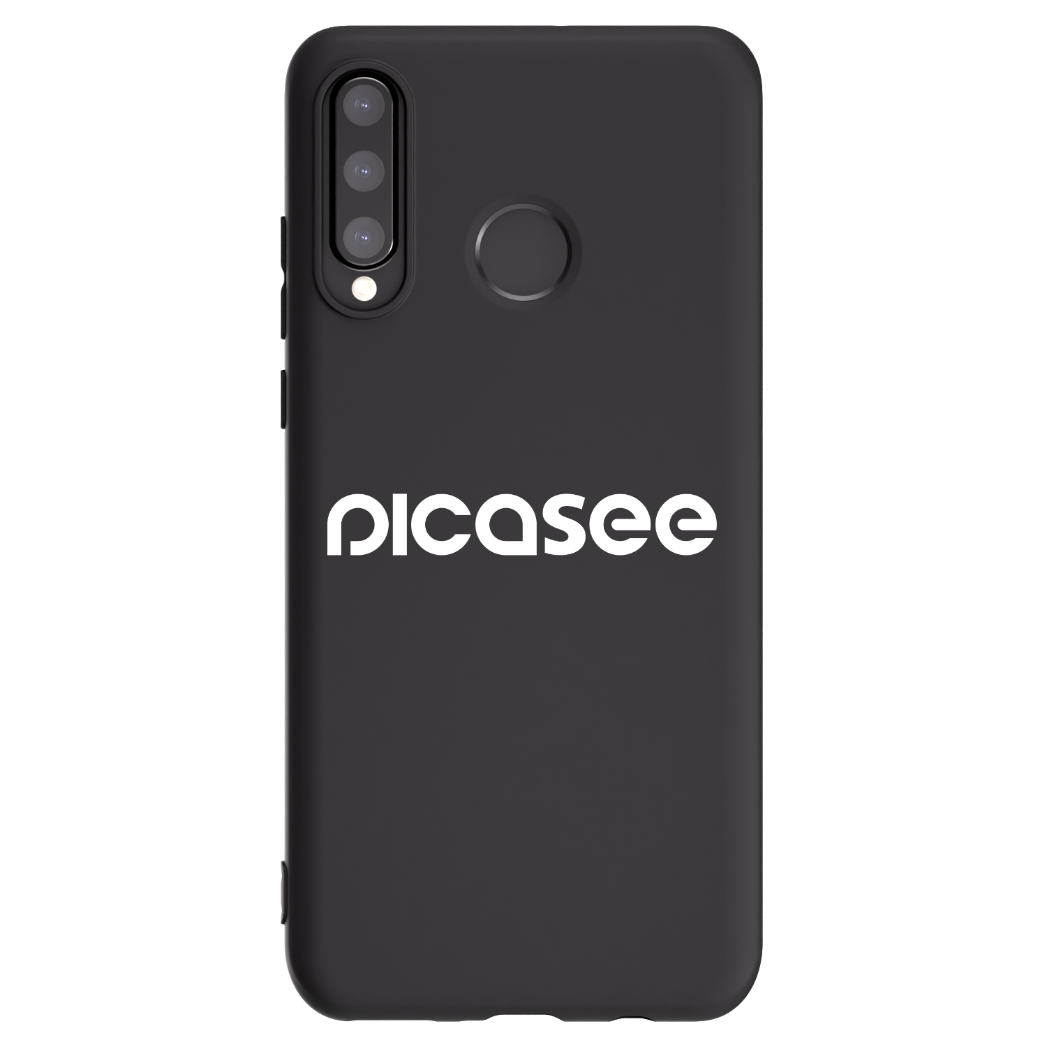 Picasee silikonový černý obal pro Huawei P30 Lite - Picasee - new logo - white