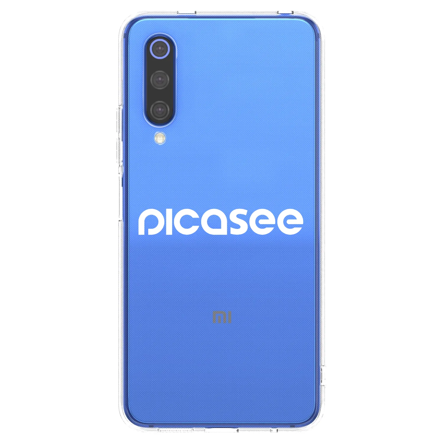 Picasee silikonový průhledný obal pro Xiaomi Mi 9 SE - Picasee - new logo - white