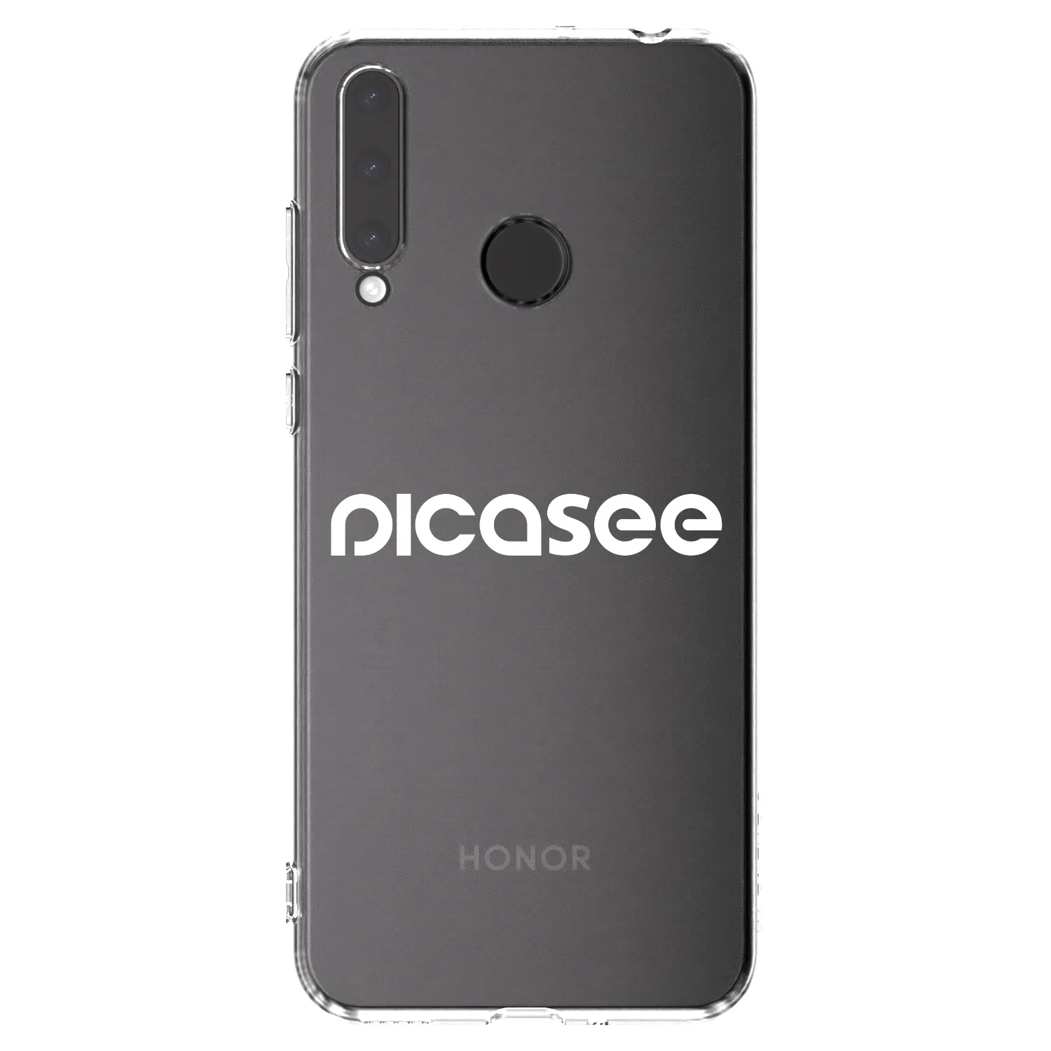 Picasee silikonový průhledný obal pro Honor 20 Lite - Picasee - new logo - white