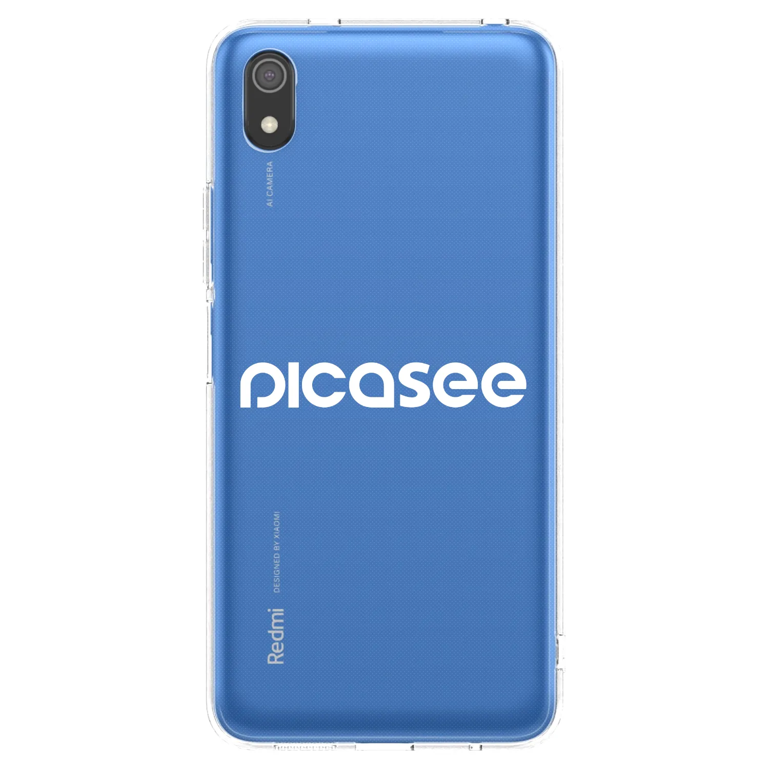 Picasee silikonový průhledný obal pro Xiaomi Redmi 7A - Picasee - new logo - white