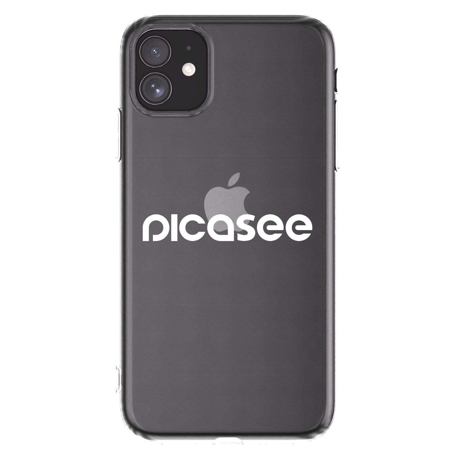 Picasee silikonový průhledný obal pro Apple iPhone 11 - Picasee - new logo - white