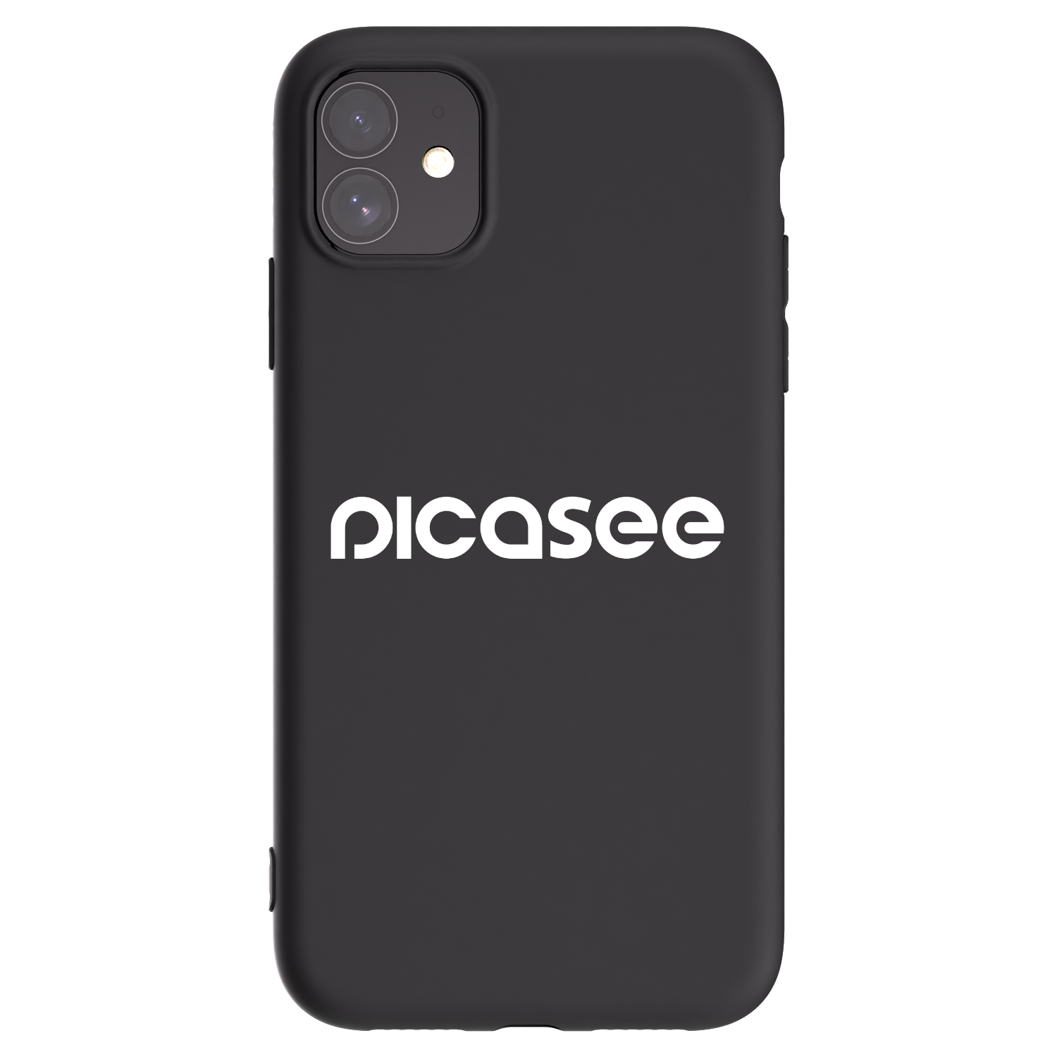 Picasee silikonový černý obal pro Apple iPhone 11 - Picasee - new logo - white