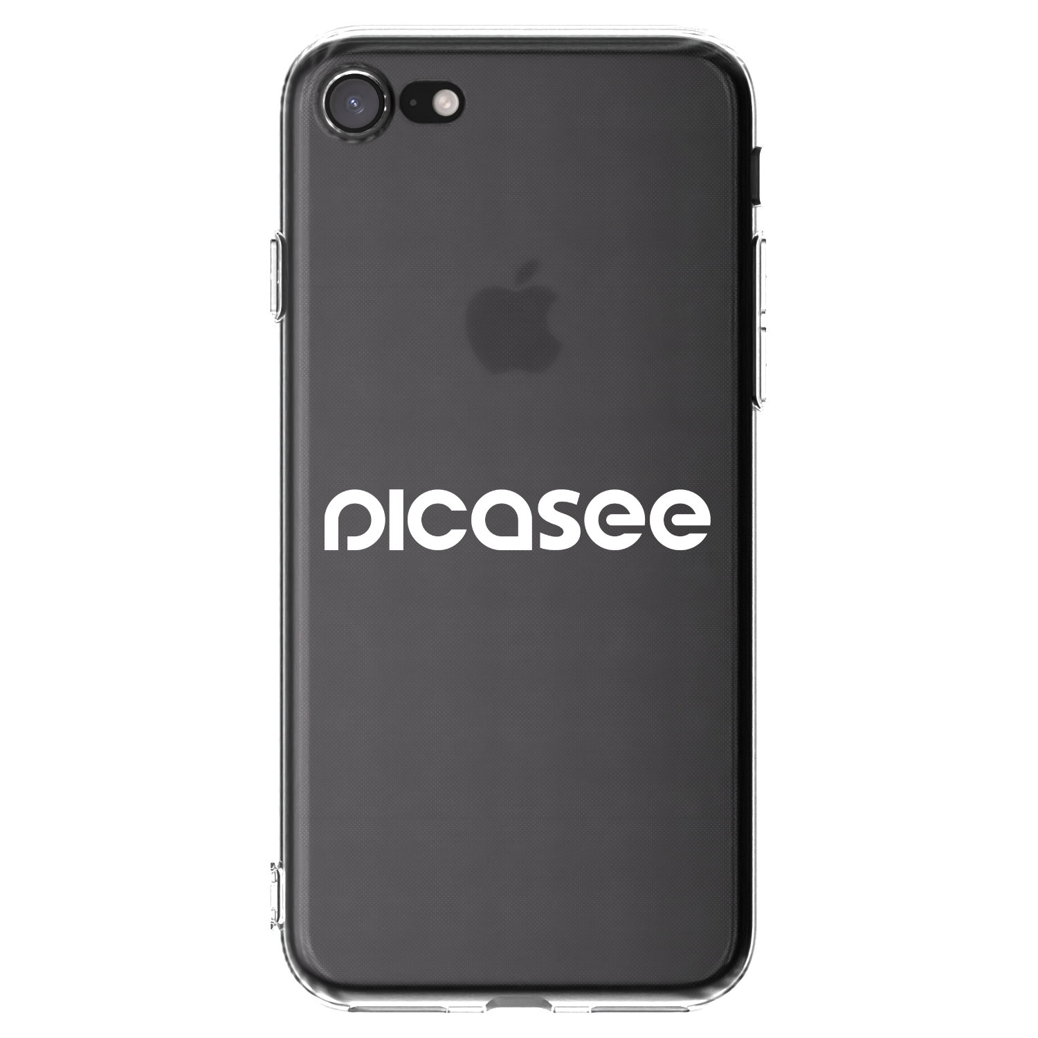 Picasee silikonový průhledný obal pro Apple iPhone 8 - Picasee - new logo - white
