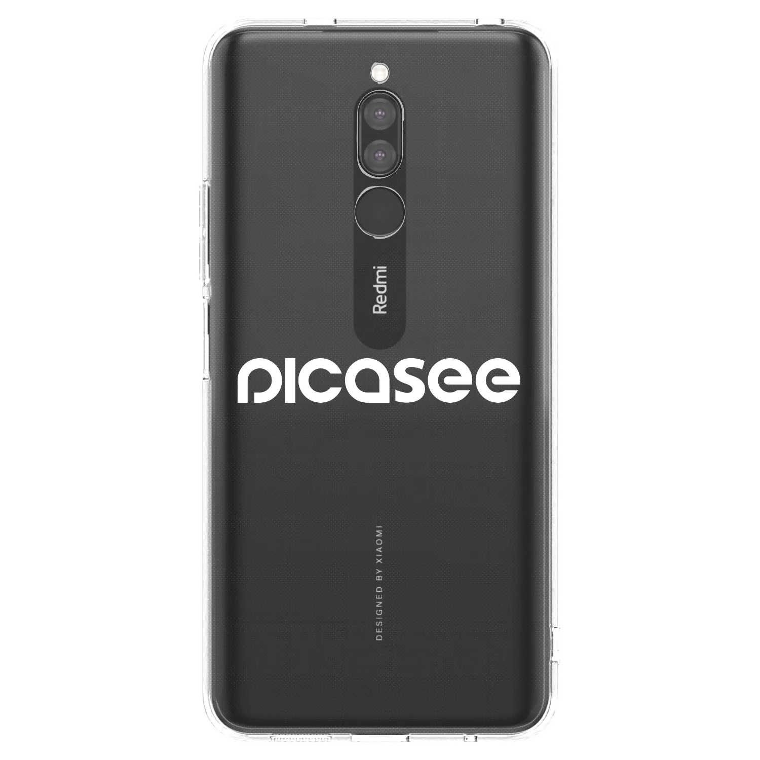 Picasee silikonový průhledný obal pro Xiaomi Redmi 8 - Picasee - new logo - white