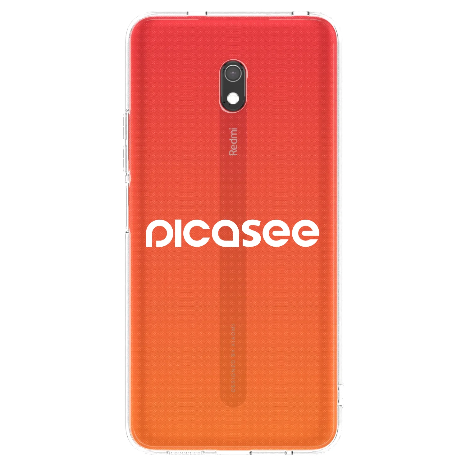 Picasee silikonový průhledný obal pro Xiaomi Redmi 8A - Picasee - new logo - white
