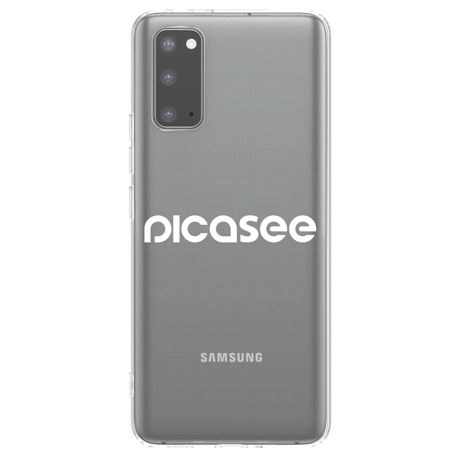 Picasee silikonový průhledný obal pro Samsung Galaxy S20 G980F - Picasee - new logo - white