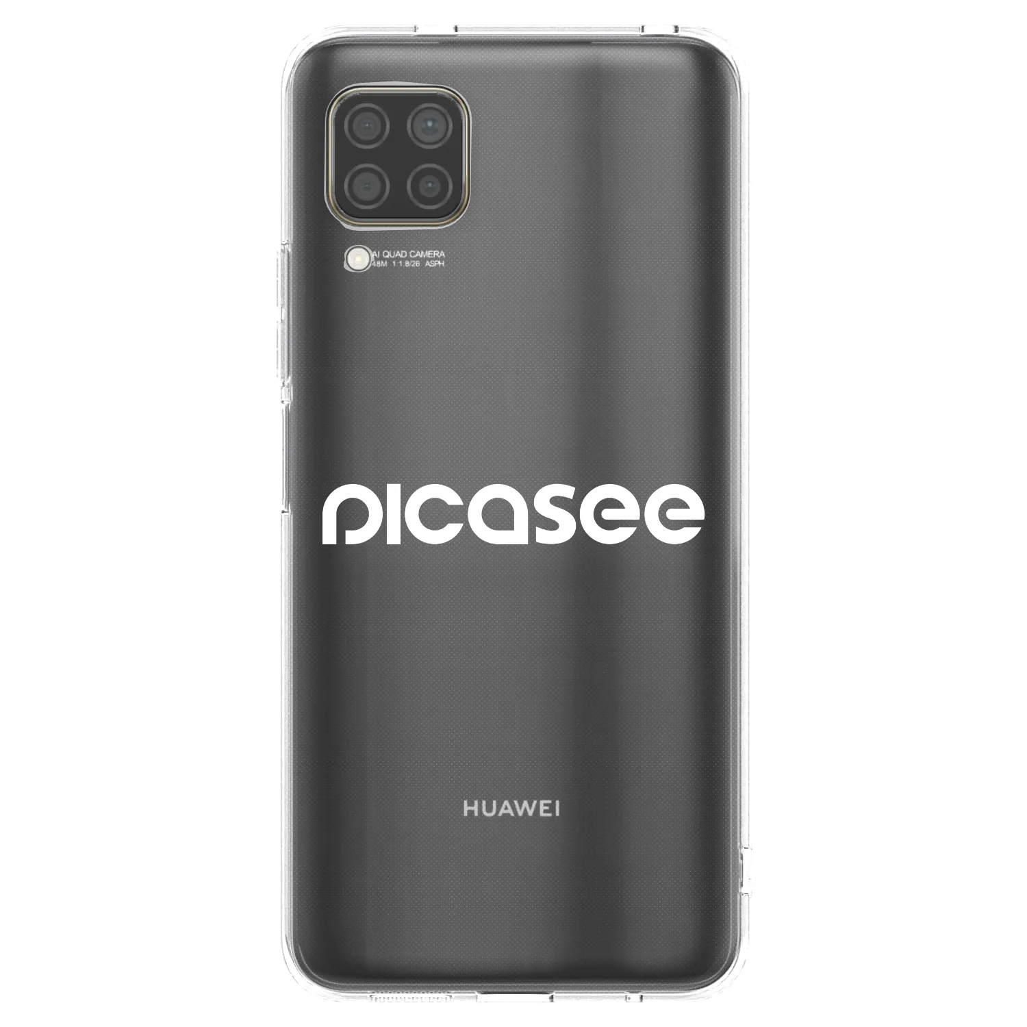 Picasee silikonový průhledný obal pro Huawei P40 Lite - Picasee - new logo - white