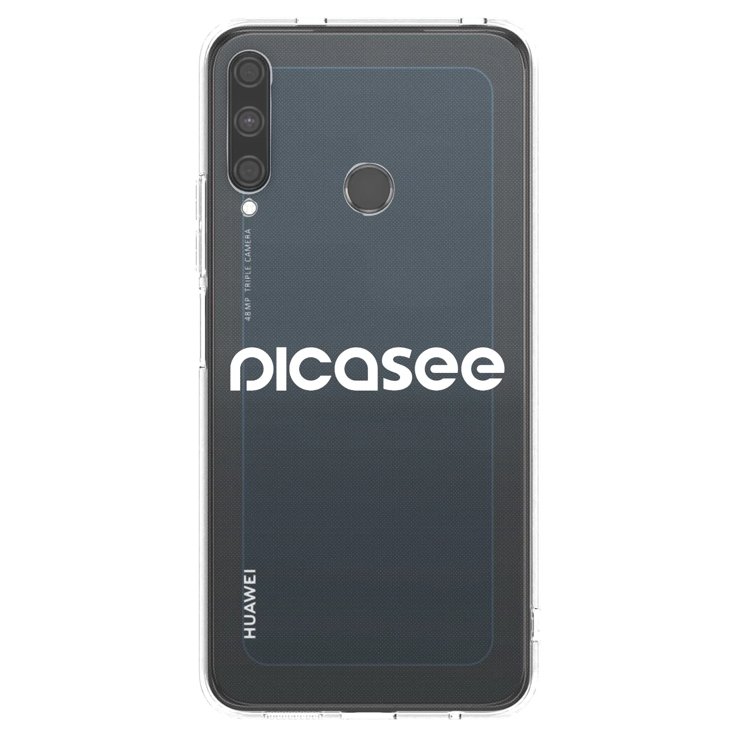 Picasee silikonový průhledný obal pro Huawei P40 Lite E - Picasee - new logo - white