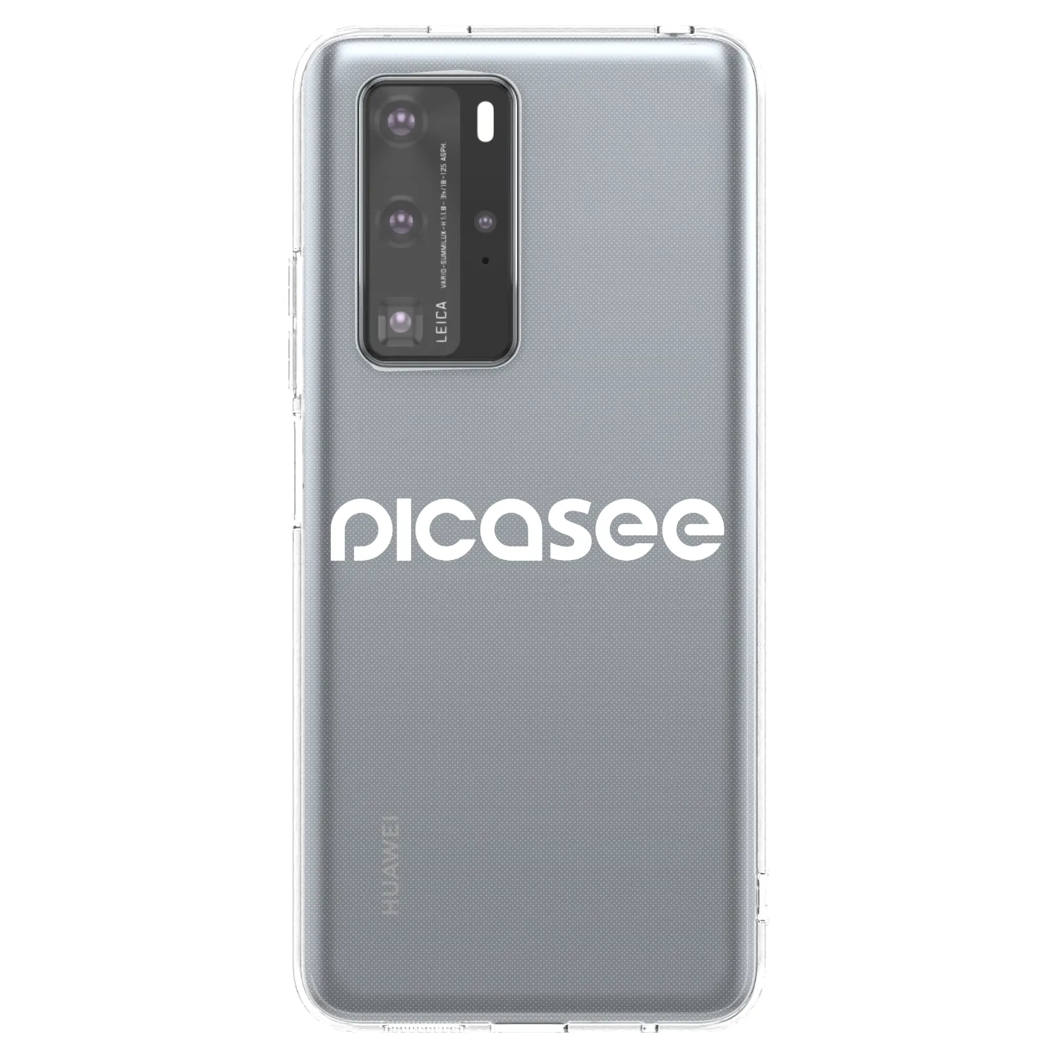 Picasee silikonový průhledný obal pro Huawei P40 Pro - Picasee - new logo - white