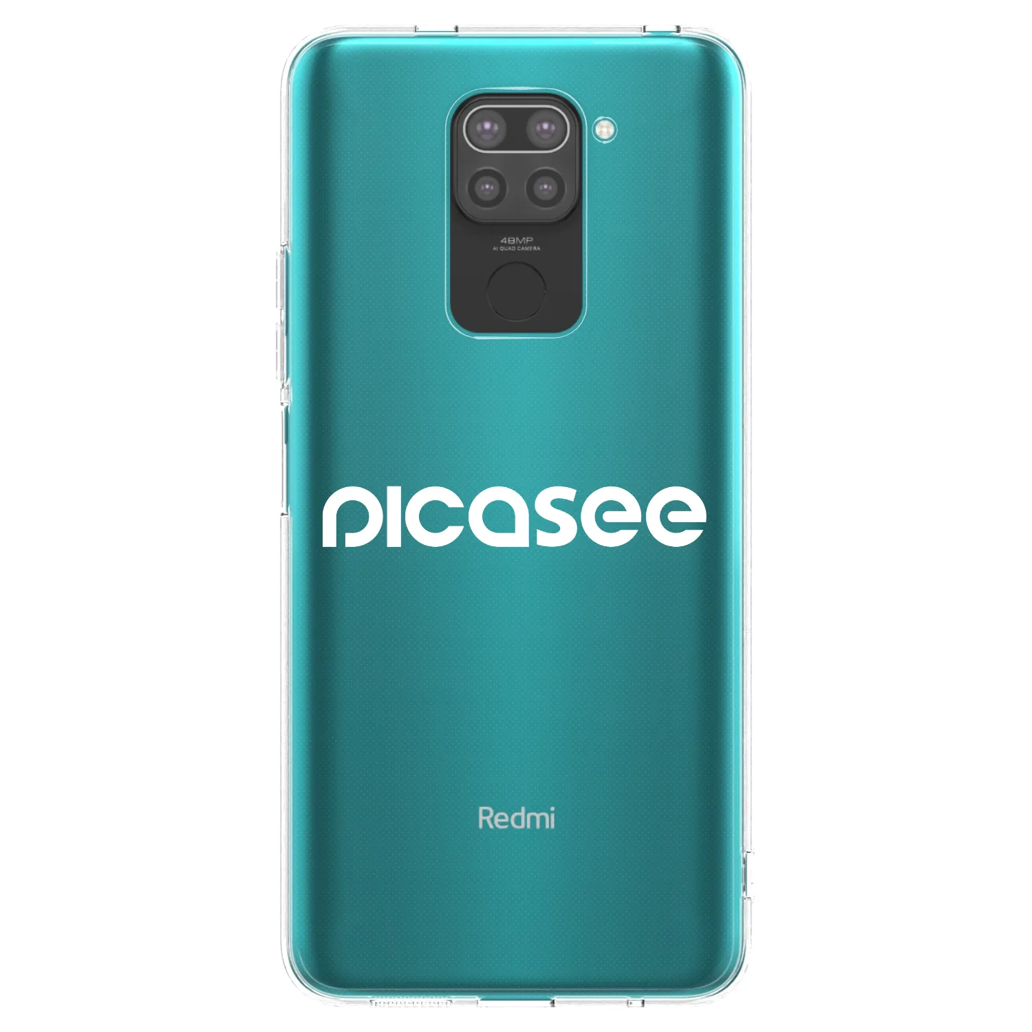 Picasee silikonový černý obal pro Xiaomi Redmi Note 9 - Picasee - new logo - white