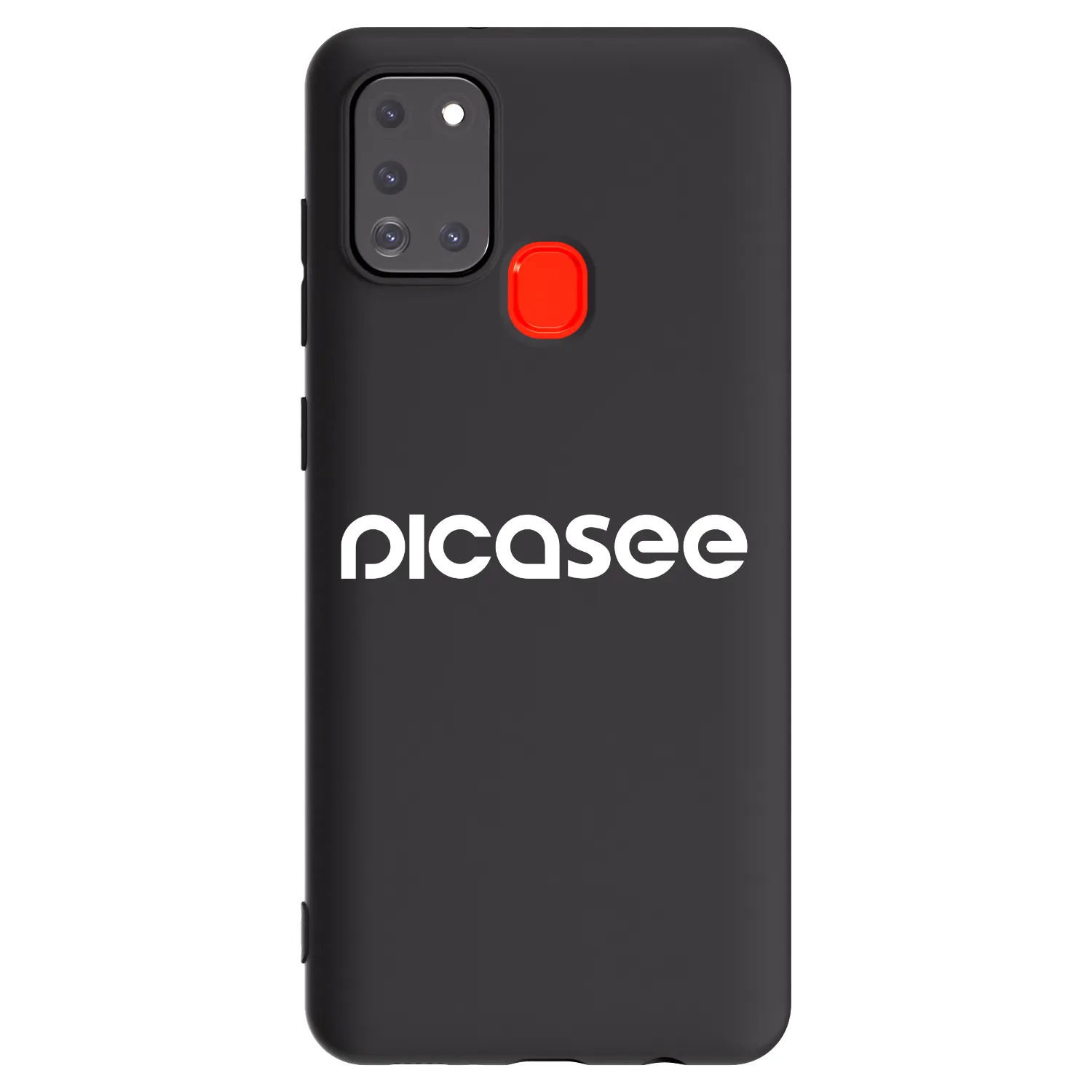 Picasee silikonový černý obal pro Samsung Galaxy A21s - Picasee - new logo - white