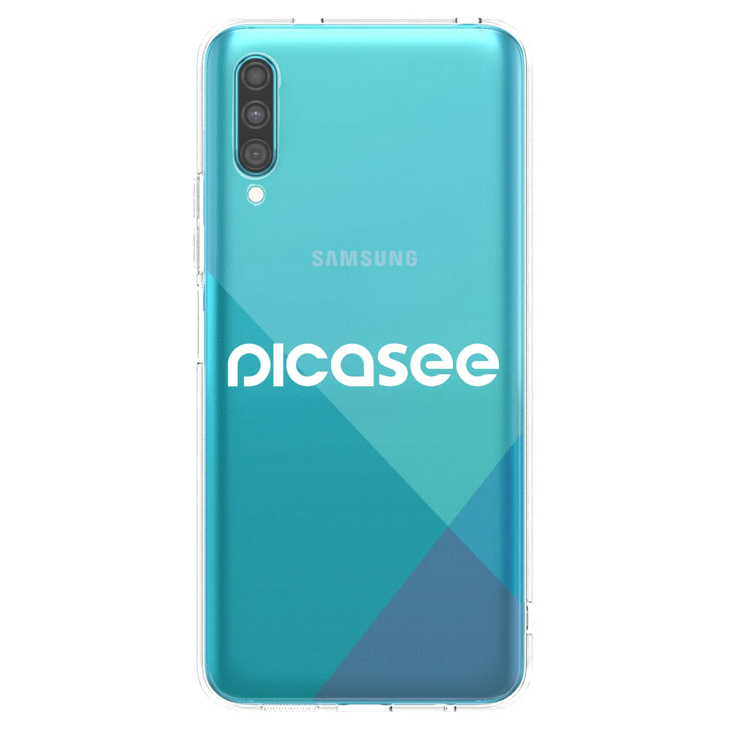 Picasee silikonový průhledný obal pro Samsung Galaxy A30s A307F - Picasee - new logo - white