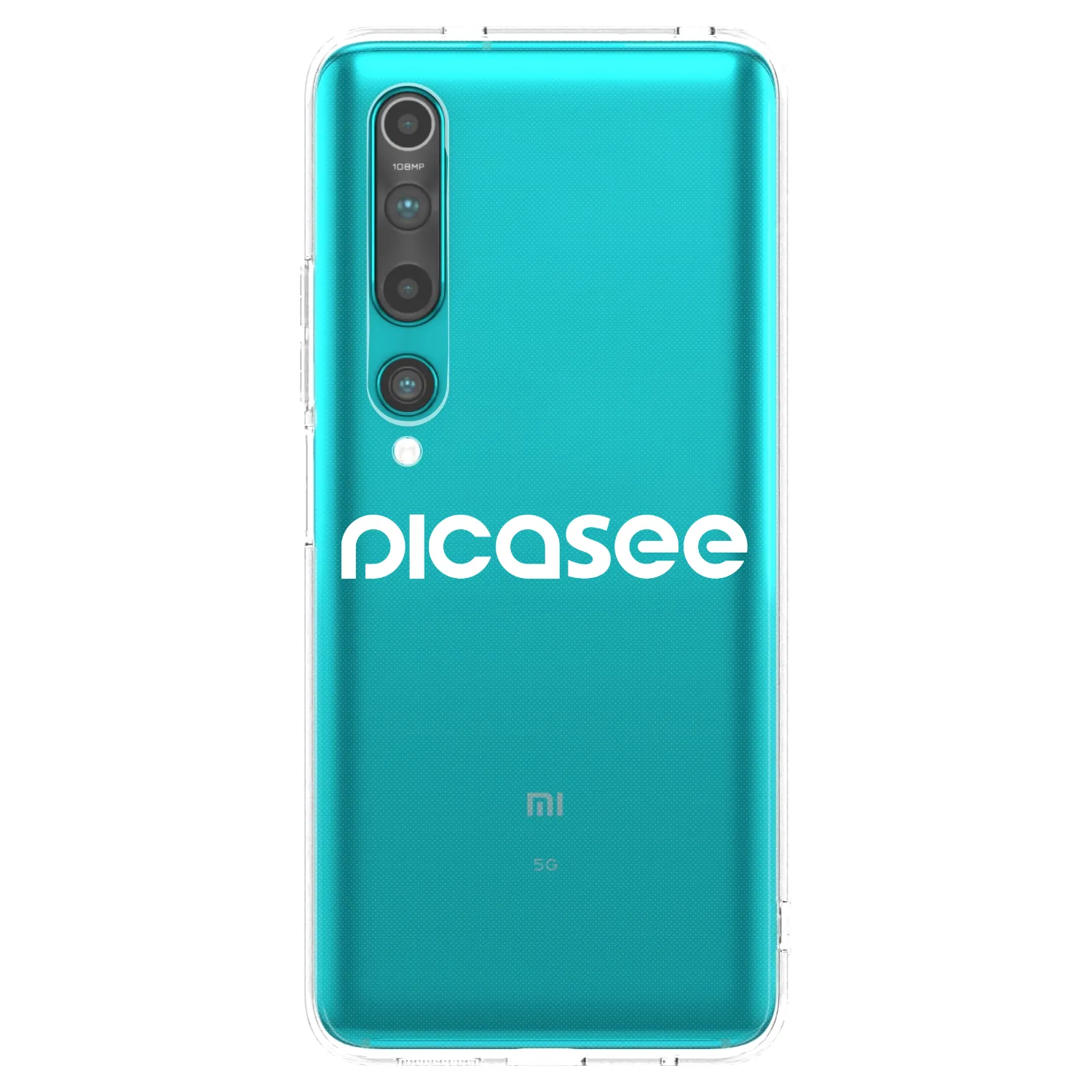 Picasee silikonový průhledný obal pro Xiaomi Mi 10 - Picasee - new logo - white