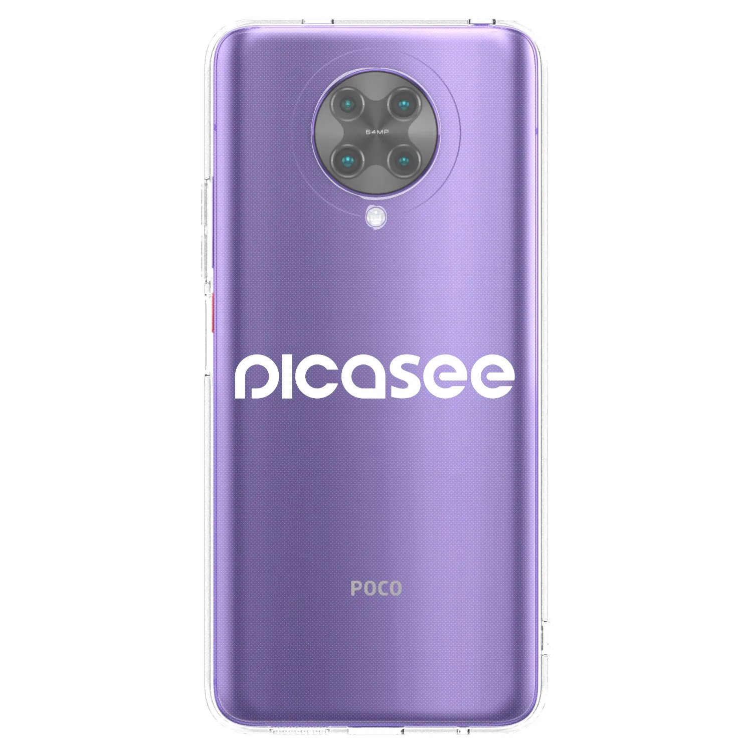 Picasee silikonový průhledný obal pro Xiaomi Poco F2 Pro - Picasee - new logo - white