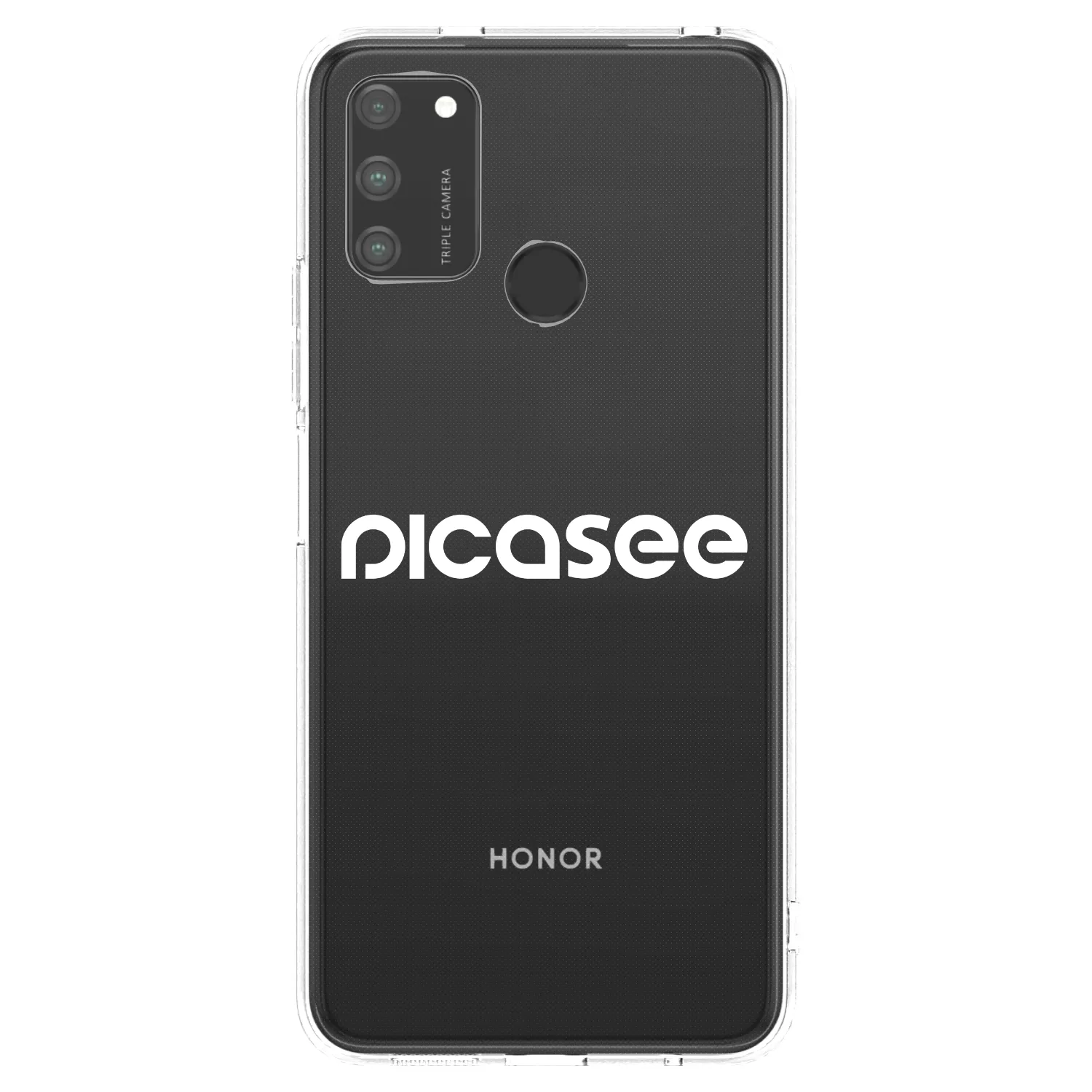 Picasee silikonový průhledný obal pro Honor 9A - Picasee - new logo - white