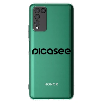 Picasee silikonový průhledný obal pro Honor 10X Lite - Picasee - new logo - black