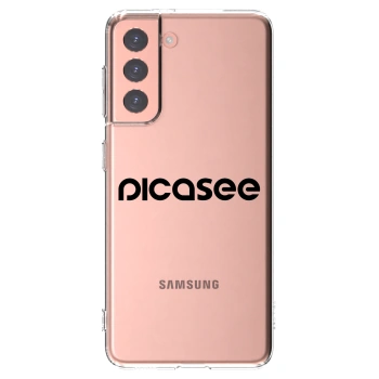 Picasee silikonový průhledný obal pro Samsung Galaxy S21 5G G991B - Picasee - new logo - black