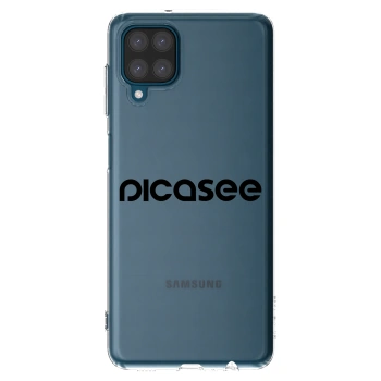 Picasee silikonový průhledný obal pro Samsung Galaxy A12 A125F - Picasee - new logo - black