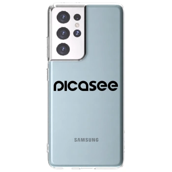 Picasee silikonový průhledný obal pro Samsung Galaxy S21 Ultra 5G G998B - Picasee - new logo - black