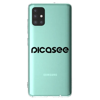 Picasee silikonový průhledný obal pro Samsung Galaxy M31s - Picasee - new logo - black