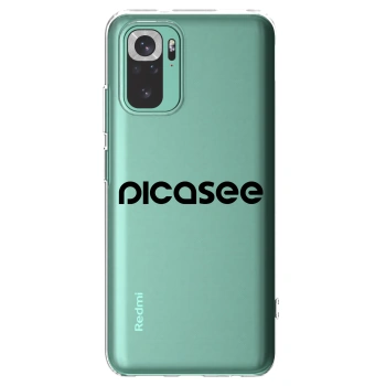 Picasee silikonový průhledný obal pro Xiaomi Redmi Note 10 Pro - Picasee - new logo - black