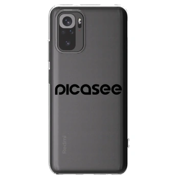 Picasee silikonový průhledný obal pro Xiaomi Redmi Note 10S - Picasee - new logo - black