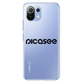 Picasee silikonový průhledný obal pro Xiaomi Mi 11 Lite - Picasee - new logo - black