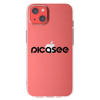 Picasee silikonový průhledný obal pro Apple iPhone 13 - Picasee - new logo - black