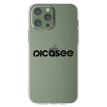 Picasee silikonový průhledný obal pro Apple iPhone 13 Pro Max - Picasee - new logo - black