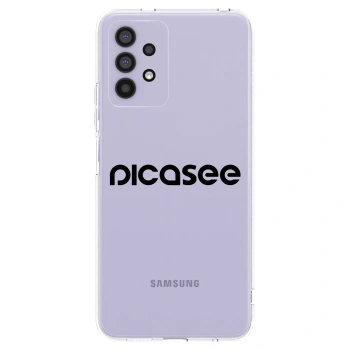 Picasee silikonový průhledný obal pro Samsung Galaxy A32 4G SM-A325F - Picasee - new logo - black