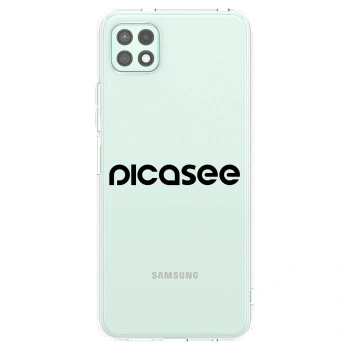 Picasee silikonový průhledný obal pro Samsung Galaxy A22 A226B 5G - Picasee - new logo - black