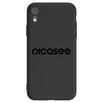 Picasee silikonový černý obal pro Apple iPhone XR - Picasee - new logo - black