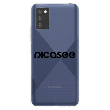 Picasee silikonový průhledný obal pro Samsung Galaxy A02s A025G - Picasee - new logo - black