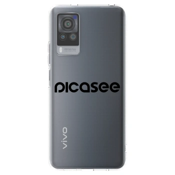 Picasee silikonový průhledný obal pro Vivo X60 Pro 5G - Picasee - new logo - black