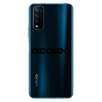 Picasee silikonový průhledný obal pro Vivo Y11s - Picasee - new logo - black