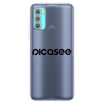 Picasee silikonový průhledný obal pro Motorola Moto G60 - Picasee - new logo - black